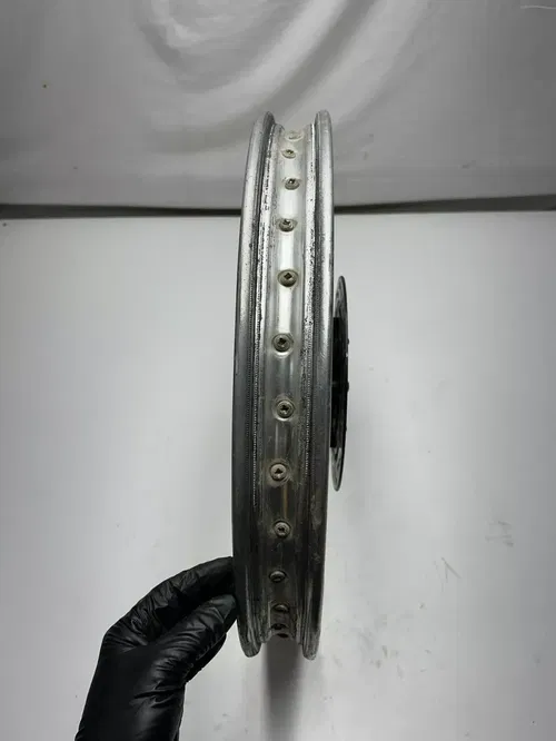 86 1986 Honda XR250R Xr 250 r OEM STRAIGHT! Front Wheel Rim Hub Drum 21 X 1.6