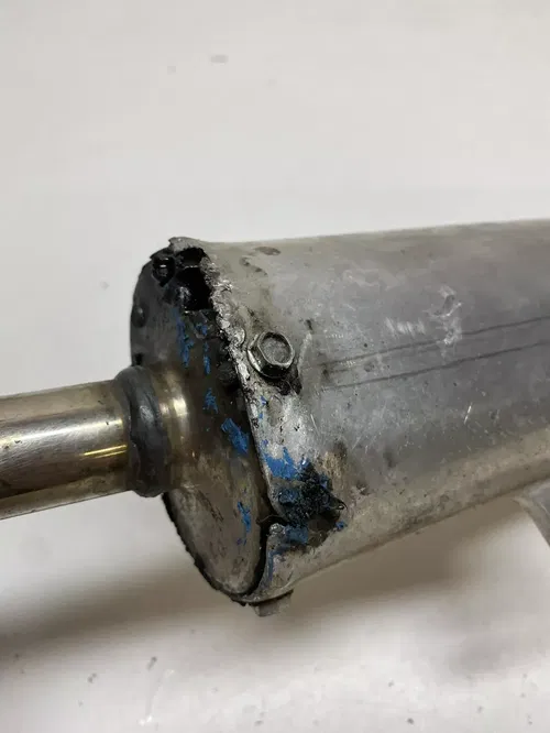 2000 KTM 125EXC ktm 125 exc HEAVILY DAMAGED! Exhaust Pipe FMF Muffler Silencer