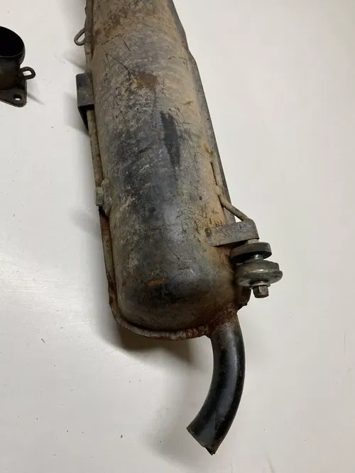 1987 87 POLARIS TRAIL BOSS 250 4X4 GOOD Exhaust Muffler Pipe Silencer FREE SHIP