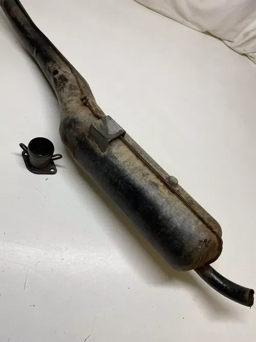 1987 87 POLARIS TRAIL BOSS 250 4X4 GOOD Exhaust Muffler Pipe Silencer FREE SHIP