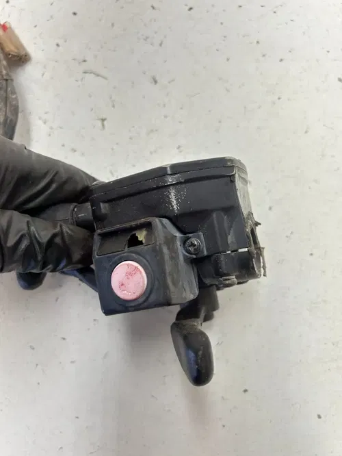 94 1994 Polaris Trail Boss 400 4X4 OEM GOOD! Thumb Throttle Cable Mount Perch