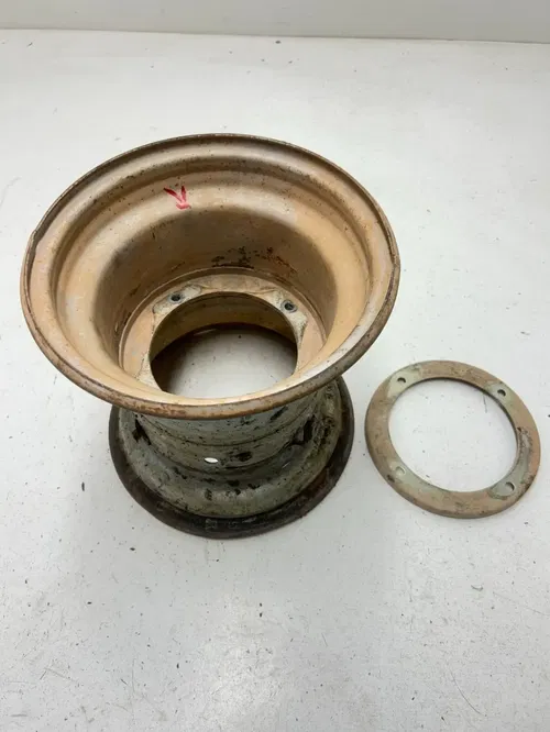 84 1984 Honda Atc 200 Es ATC200ES OEM STRAIGHT Front  Wheel Rim Ring Plate 9 X 9