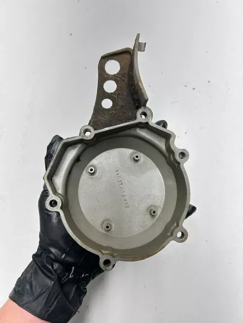 1995 95 Kawasaki KX100 kx 100 OEM Stator Cover Engine Crank Case Flywheel Cover