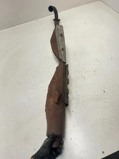 82 1982 Yamaha XT250J Xt 250 j OEM TIGHT! Exhaust Header Pipe Muffler Silencer