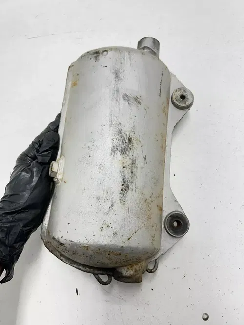 2001 01 Polaris Scrambler 400 2x4 OEM GOOD! Exhaust Muffler Silencer Port Spring