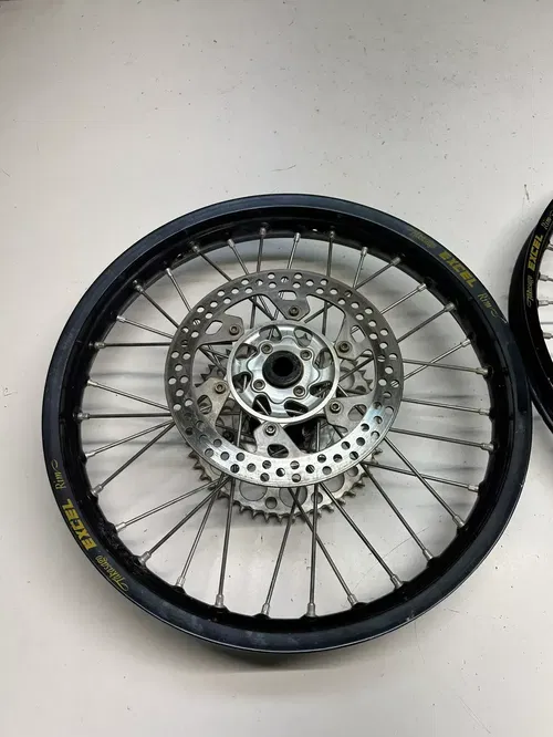1999 99 YAMAHA WR400F wr 400 f Front Rear Wheel Rim Hub Excel Black READ DESCRIP