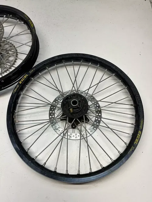 1999 99 YAMAHA WR400F wr 400 f Front Rear Wheel Rim Hub Excel Black READ DESCRIP