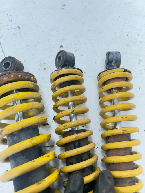 02 2002 Polaris Scrambler 90 2 Stroke OEM Suspension Shocks Spring LR F R READ