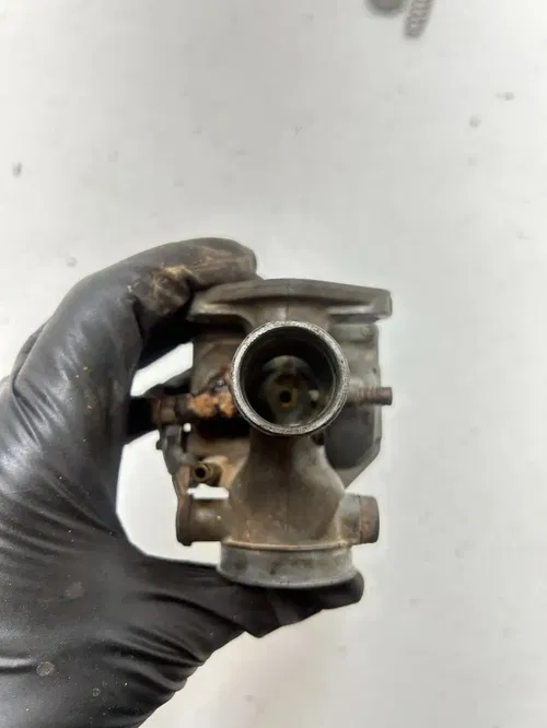84 1984 Honda ATC 200 S atc200s OEM Carb Carburetor Bowl Body Adapter READ