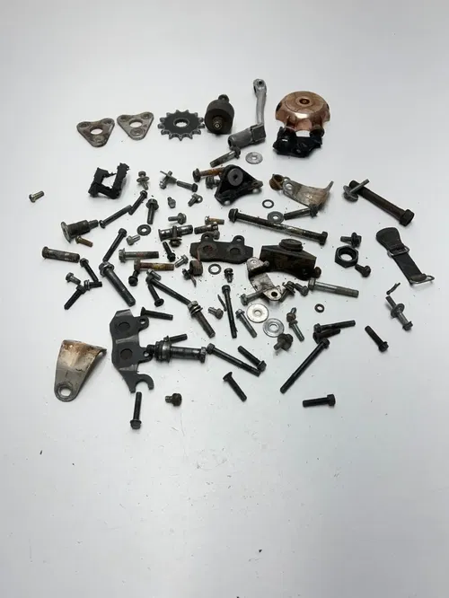 1989 89 Yamaha YZ125 Yz 125 OEM LOT Bolt Nut Mount Gear Shifter Rubber Hardware