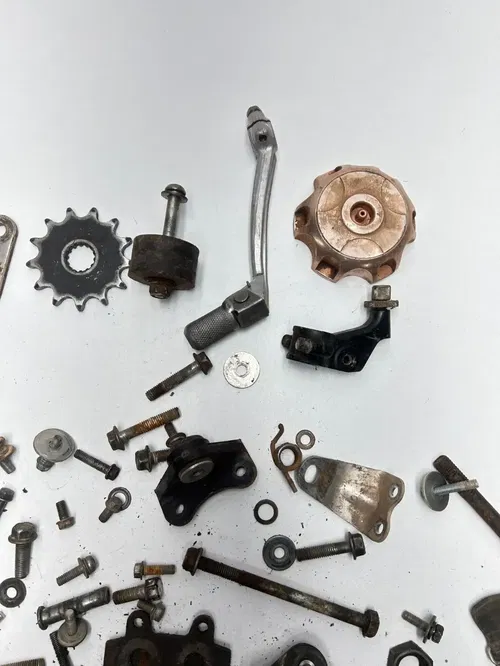 1989 89 Yamaha YZ125 Yz 125 OEM LOT Bolt Nut Mount Gear Shifter Rubber Hardware
