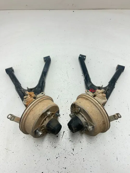 1995 95 Kawasaki Bayou KLF 220 2x4 OEM GOOD Control A Arm Arms Hubs Hub Spindle