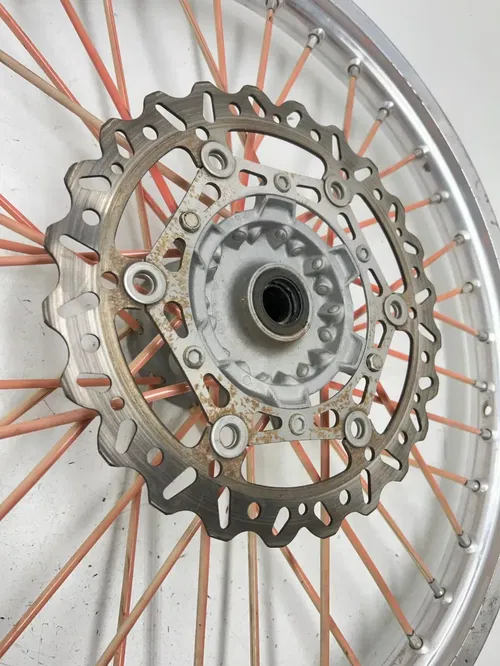07 2007 Yamaha Yz450f YZ 450 F OEM STRAIGHT! Front Wheel Rim Hub Brake Disc
