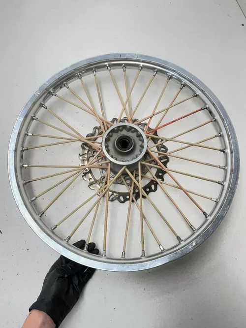 07 2007 Yamaha Yz450f YZ 450 F OEM STRAIGHT! Front Wheel Rim Hub Brake Disc