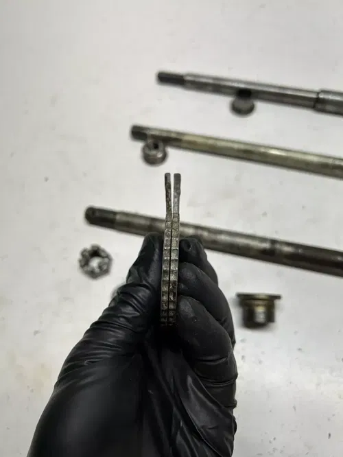 1983 83 Honda XR500R Xr 500 R xr OEM LOT Front Rear Axle Shaft Swing Arm Bolt