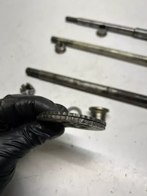 1983 83 Honda XR500R Xr 500 R xr OEM LOT Front Rear Axle Shaft Swing Arm Bolt