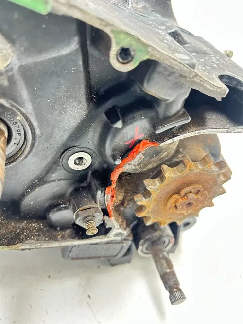 1986 Honda XR80R Xr 80 R OEM Engine Motor Bottom End Crankcase Crank Cases READ