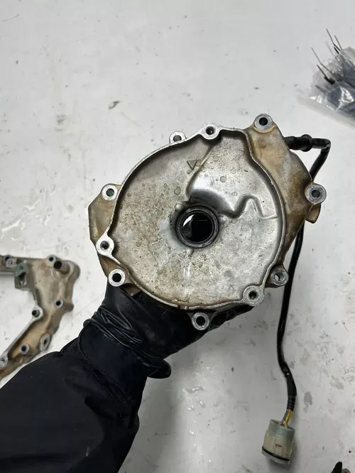 03 2003 Honda Rancher 350 TRX350TE 2x4 OEM GOOD! Stator Ignition Case Cover