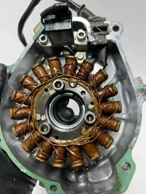 03 2003 Honda Rancher 350 TRX350TE 2x4 OEM GOOD! Stator Ignition Case Cover