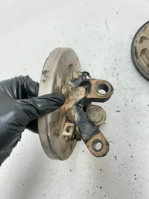 03 2003 Honda Foreman 450 TRX450FM OEM Front Left Brake Drum Hub Spindle Plate