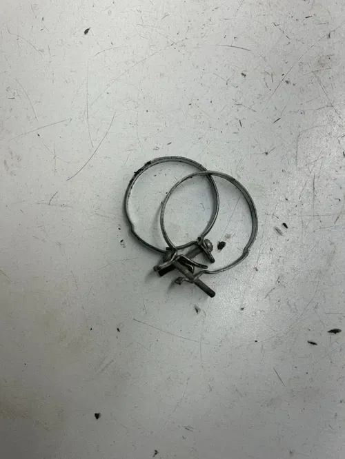 82 1982 Honda XR500R Xr 500 r OEM LOT Upper Fork Boot Clamps Mounts Hose Clamp