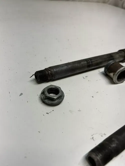 1999 99 YAMAHA WR400F wr 400 f LOT Front Rear Back Axle Shaft Bolt Swing Are Piv