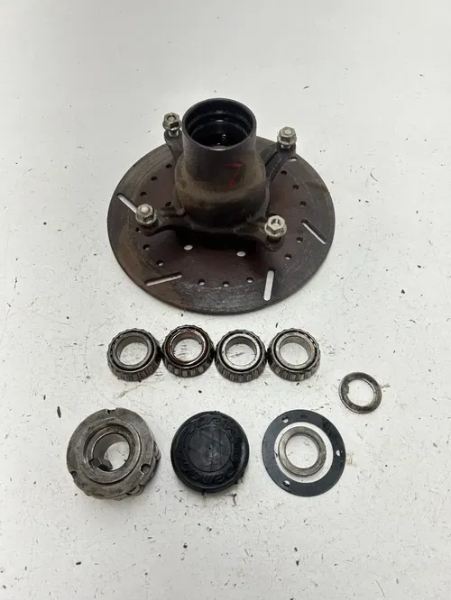 94 1994 Polaris Trail Boss 400 4X4 OEM LOT Left Hub Brake Disc Plate Bearing Cap