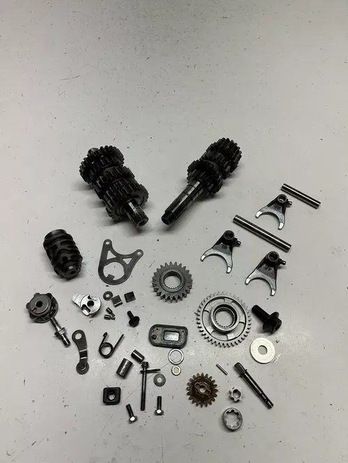 2007 07 Honda CRF450R crf 450 r GOOD! Trans Transmission Gear Shaft Fork Drum