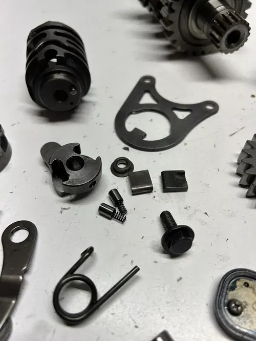 2007 07 Honda CRF450R crf 450 r GOOD! Trans Transmission Gear Shaft Fork Drum