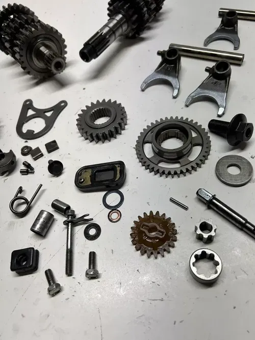 2007 07 Honda CRF450R crf 450 r GOOD! Trans Transmission Gear Shaft Fork Drum