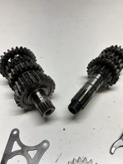 2007 07 Honda CRF450R crf 450 r GOOD! Trans Transmission Gear Shaft Fork Drum
