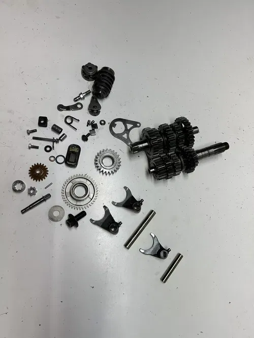 2007 07 Honda CRF450R crf 450 r GOOD! Trans Transmission Gear Shaft Fork Drum