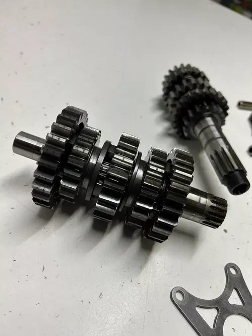 2007 07 Honda CRF450R crf 450 r GOOD! Trans Transmission Gear Shaft Fork Drum