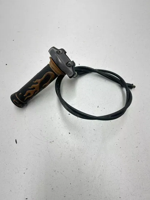 1977 77 Honda MR175 Mr 175 OEM Throttle Cable Mount Perch Tube Assembly