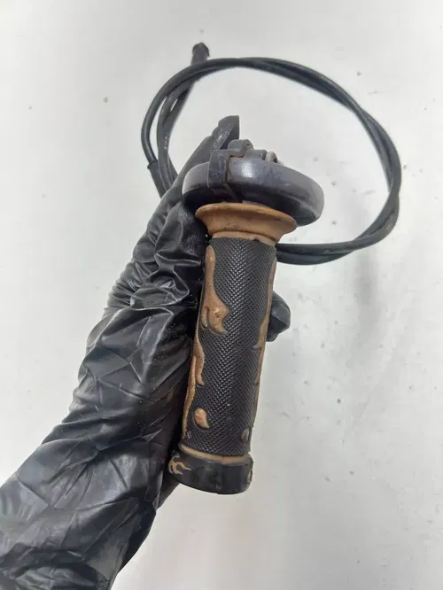 1977 77 Honda MR175 Mr 175 OEM Throttle Cable Mount Perch Tube Assembly
