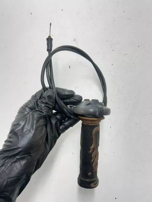 1977 77 Honda MR175 Mr 175 OEM Throttle Cable Mount Perch Tube Assembly