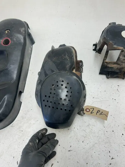 02 2002 Polaris Scrambler 90 2 Stroke OEM Airbox Air Box Side Cover Engine Case