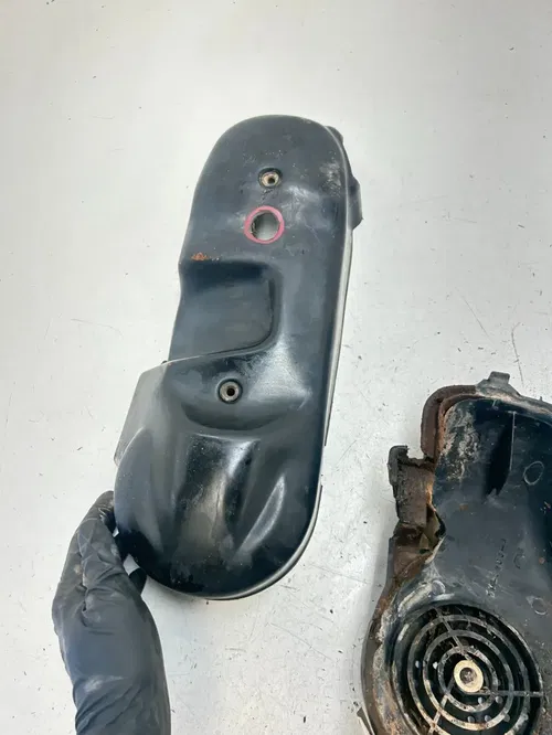 02 2002 Polaris Scrambler 90 2 Stroke OEM Airbox Air Box Side Cover Engine Case