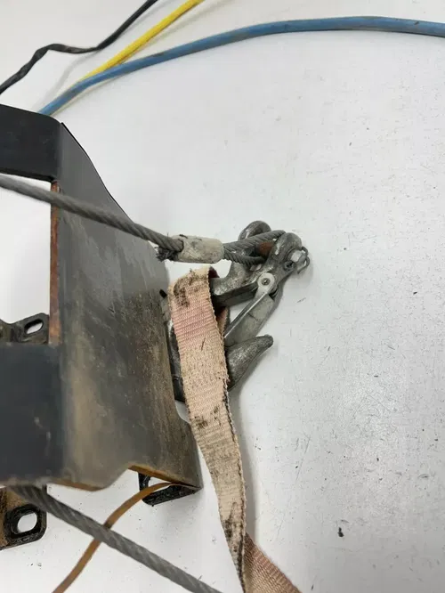 04 2004 Polaris Sportsman 500 HO 4x4 OEM Winch Assembly Guide Hook Pull READ