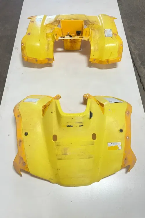 05 2005 Honda Rancher 350 TRX350ES 4x4 OEM Yellow Plastics Front Rear Fender Bod