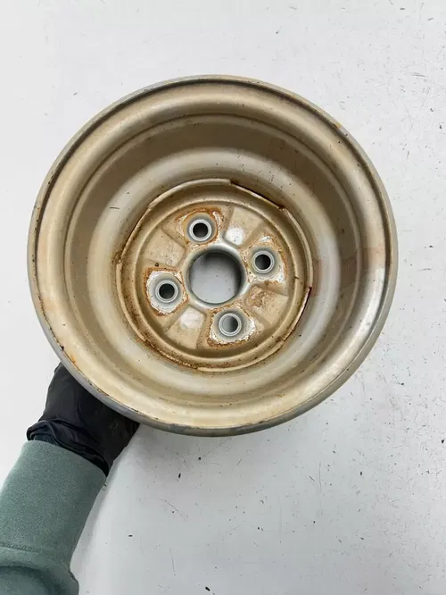 02 2002 Yamaha Breeze 125 YFA OEM STRAIGHT GOOD! Front Wheel Rim 8x5.5 Free Ship