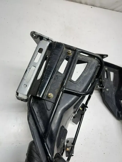 2005 05 Polaris Predator 500 OEM LOT Foot Peg Pegs Heel Guard Shield Mount Bar
