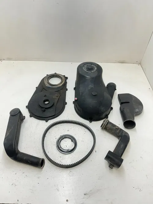 04 2004 Polaris Trailblazer 250 2x4 OEM Clutch Cover Guard Shield Intake Tubes