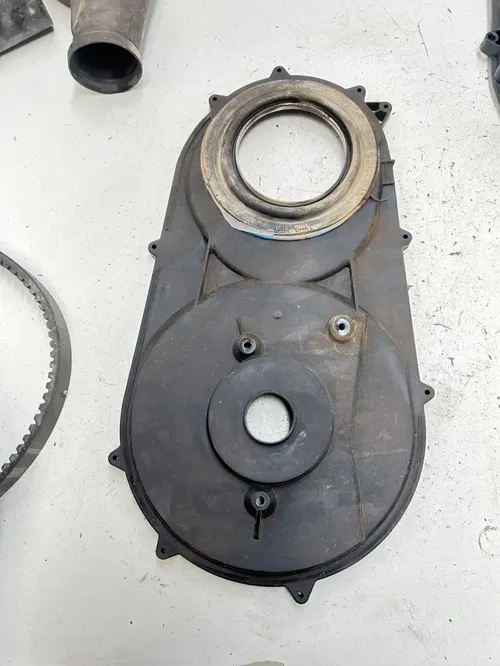 04 2004 Polaris Trailblazer 250 2x4 OEM Clutch Cover Guard Shield Intake Tubes