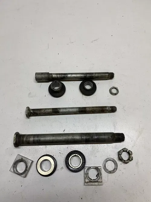 2005 05 Suzuki RMZ250 rmz 250 OEM Front Rear Back Axle Spacer Swing Arm Bolt