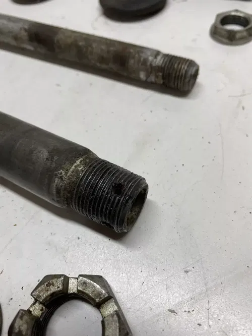 2005 05 Suzuki RMZ250 rmz 250 OEM Front Rear Back Axle Spacer Swing Arm Bolt