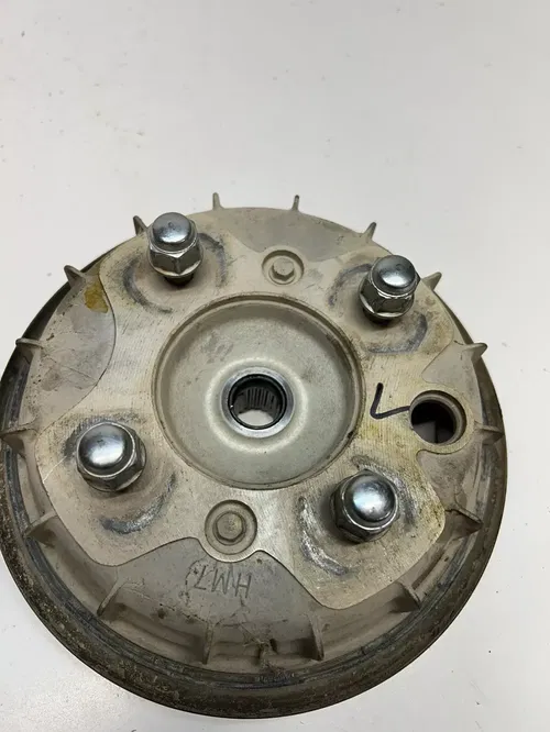 2002 02 Honda TRX500 FA2 4x4 Foreman Rubicon GOOD Left Hub Spindle Brake Plate