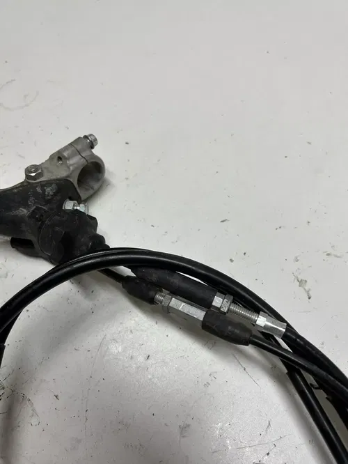 2006 06 HONDA CRF450R crf 450 r GOOD Clutch Lever Perch Cable Hot Start Mount