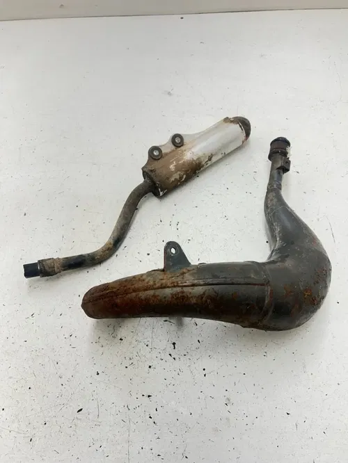 01 2001 Kawasaki KX65 Kx 65 A OEM Exhaust Header Muffler Silencer Chamber READ