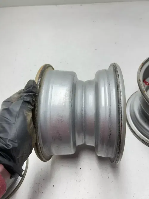 02 2002 Polaris scrambler 90 2x4 2T OEM Wheel Rim Set Front Rear 7X5.2/ 8X5.5
